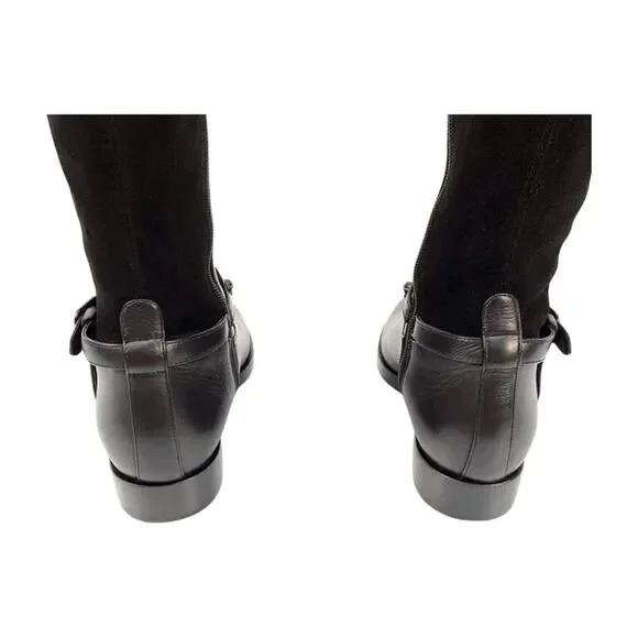 Versace Black Over the Knee Riding Boots NIB - Picture 7 of 15